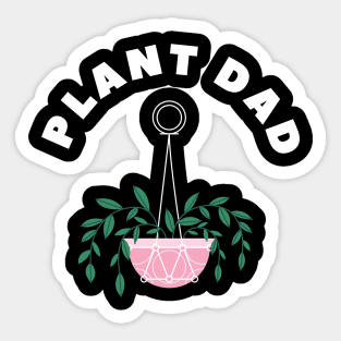 Plant Dad V2 Dark Sticker